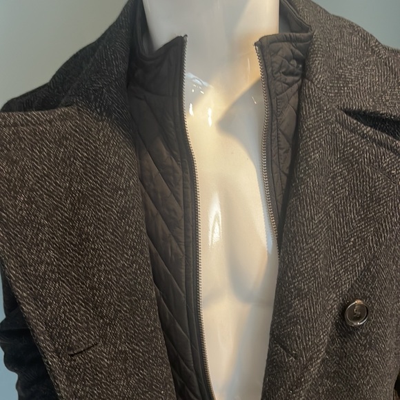 MEXX METROPOLITAN - Double-breasted Men’s Coat - Black - Picture 5 of 7